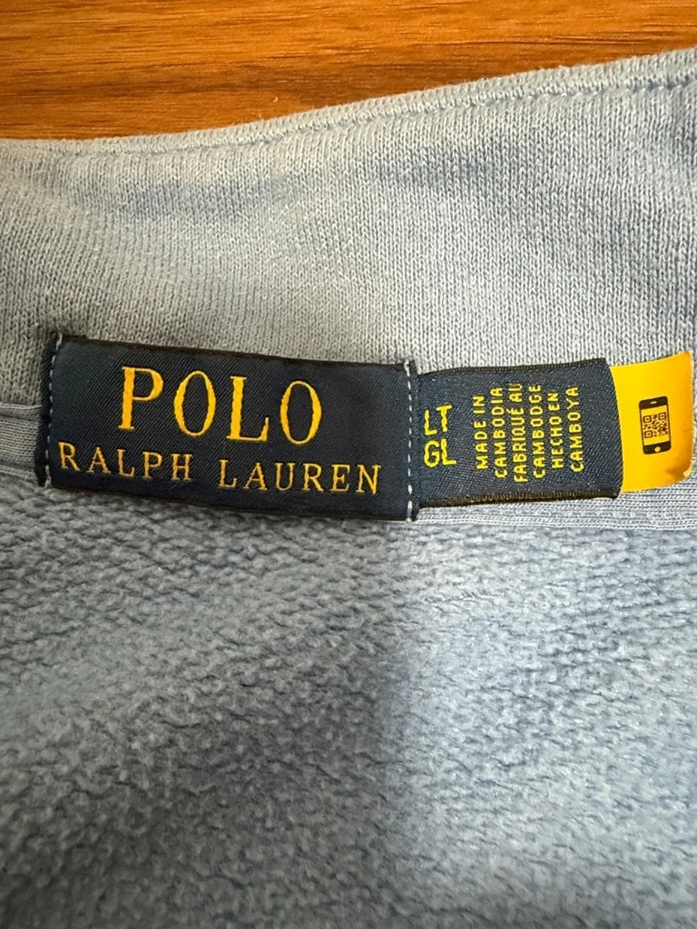 Polo Ralph Lauren Big & Tall Quarter Zip Mens Blue Sweatshirt. Size Large Tall. - Picture 4 of 7